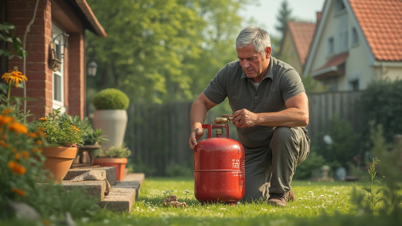 LPG-Flasche seitlich nutzen: Geht das überhaupt?