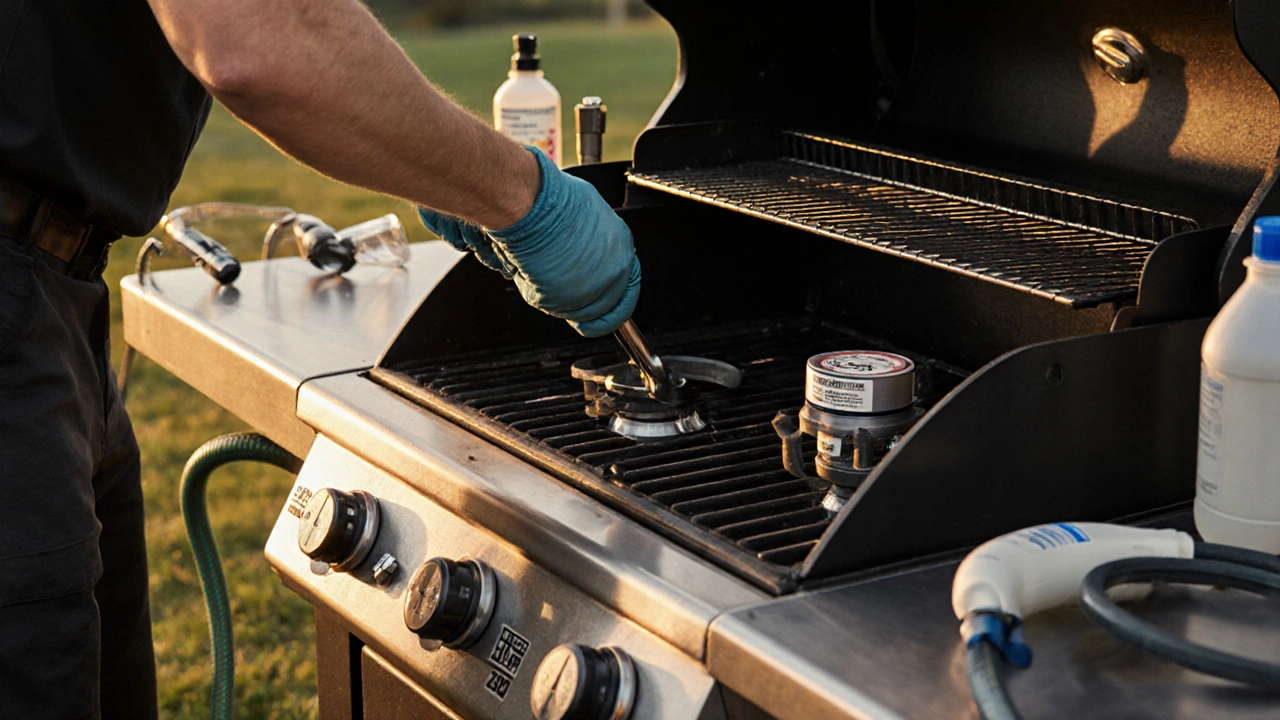 Wie wandelt man einen Gasgrill auf LPG um?